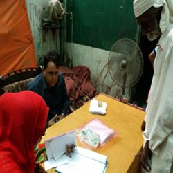 Free eye camp in Lyari, Karachi