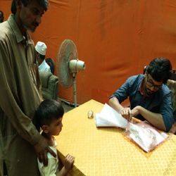 Free eye camp in Lyari, Karachi