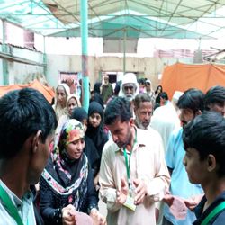Free eye camp in Lyari, Karachi