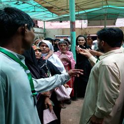 Free eye camp in Lyari, Karachi