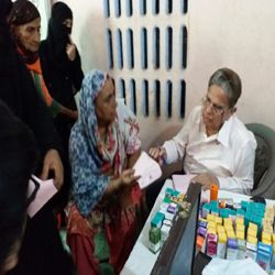 Free eye camp in Lyari, Karachi