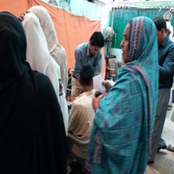 Free eye camp in Lyari, Karachi