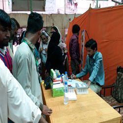 Free eye camp in Lyari, Karachi