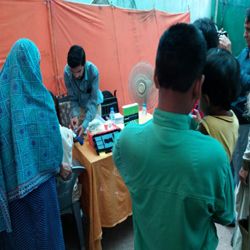 Free eye camp in Lyari, Karachi