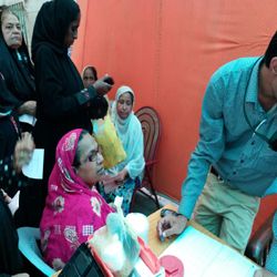 Free eye camp in Lyari, Karachi