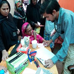 Free eye camp in Lyari, Karachi