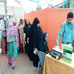 Free eye camp in Lyari, Karachi