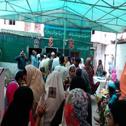 Free eye camp in Lyari, Karachi