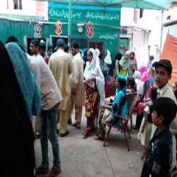Free eye camp in Lyari, Karachi